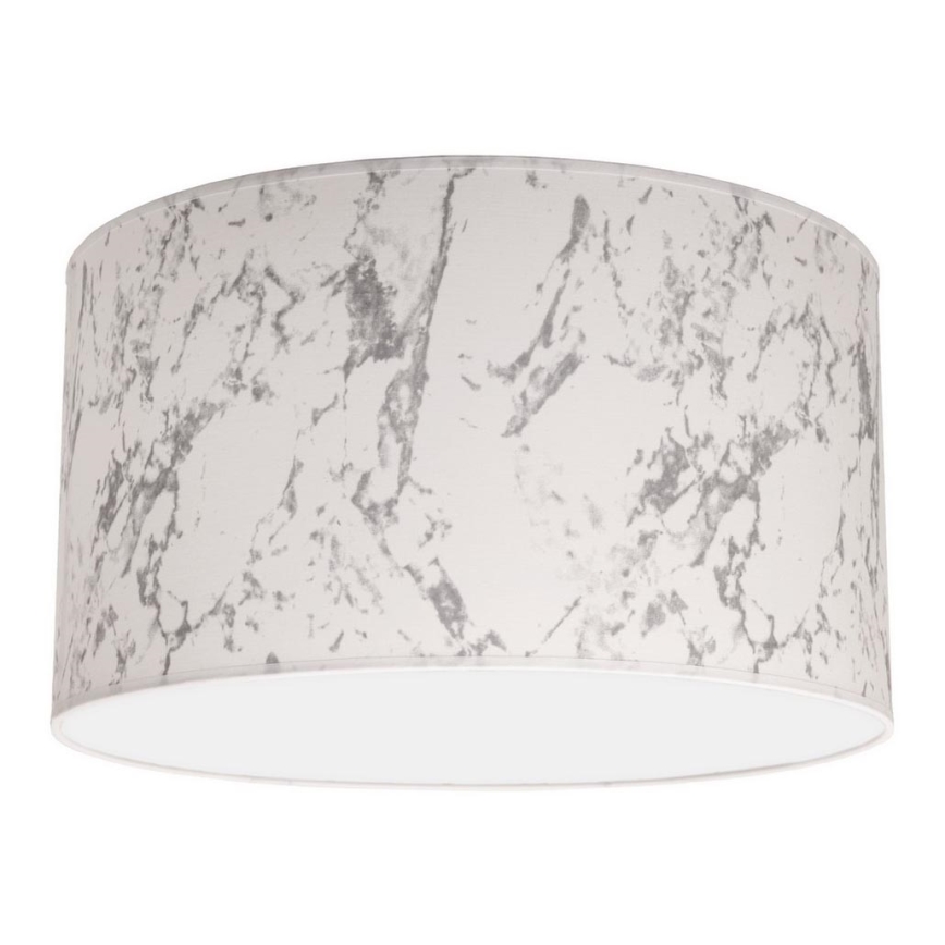 Duolla - Plafonnier MARBLE 1xE27/40W/230V d. 45 cm blanc/gris