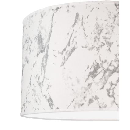Duolla - Plafonnier MARBLE 1xE27/40W/230V d. 45 cm blanc/gris