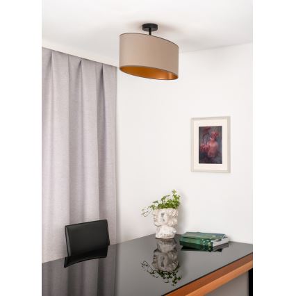 Duolla - Plafonnier OVAL VEGAN 1xE27/15W/230V beige