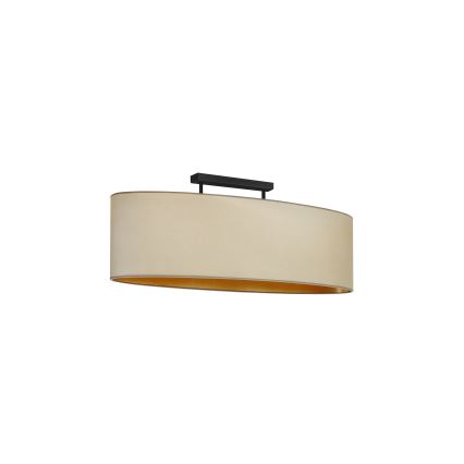 Duolla - Plafonnier OVAL VEGAN 2xE27/15W/230V beige