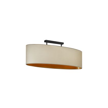 Duolla - Plafonnier OVAL VEGAN 2xE27/15W/230V beige