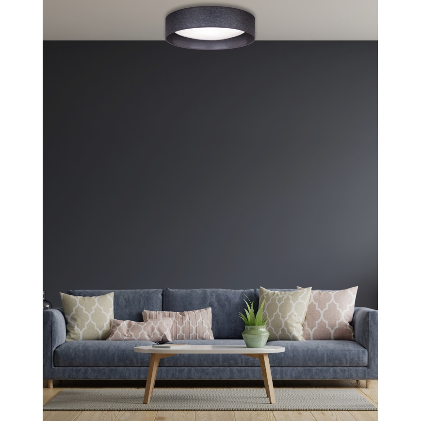 Duolla - Plafonnier ROLLER LED/24W/230V d. 45 cm anthracite