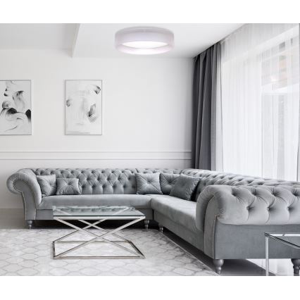 Duolla - Plafonnier ROLLER LED/24W/230V d. 45 cm gris clair
