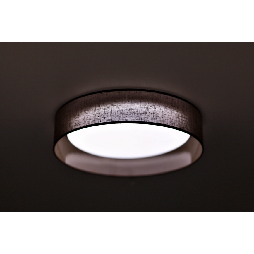 Duolla - Plafonnier ROLLER LED/24W/230V d. 45 cm marron foncé