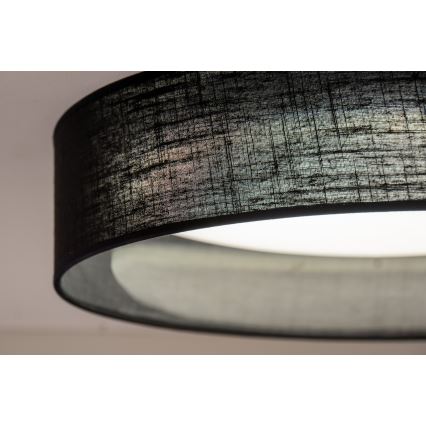 Duolla - Plafonnier ROLLER LED/24W/230V d. 45 cm noir