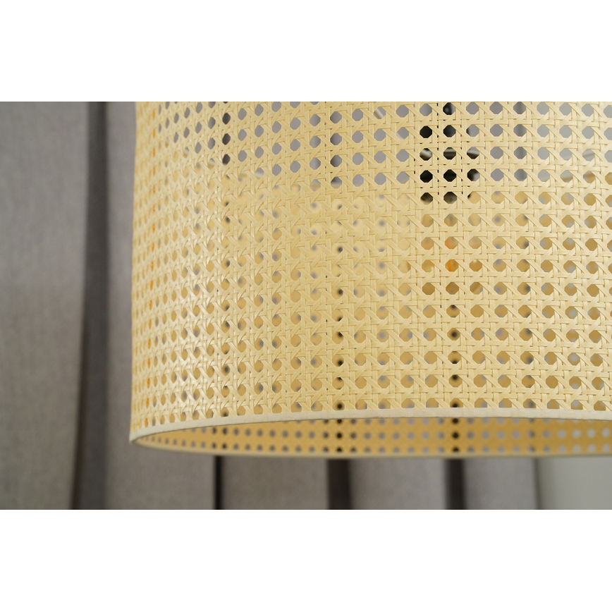 Duolla - Plafonnier ROLLER RATTAN 1xE27/15W/230V d. 45 cm beige