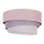 Duolla - Plafonnier TRIO 1xE27/15W/230V diam. 45 cm rose/gris/blanc