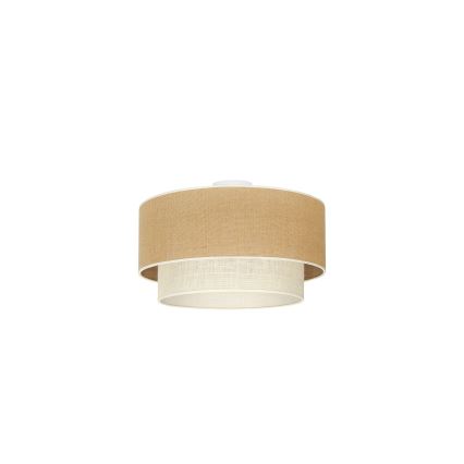 Duolla - Plafonnier YUTE BOHO 1xE27/15W/230V d. 45 cm marron/crème
