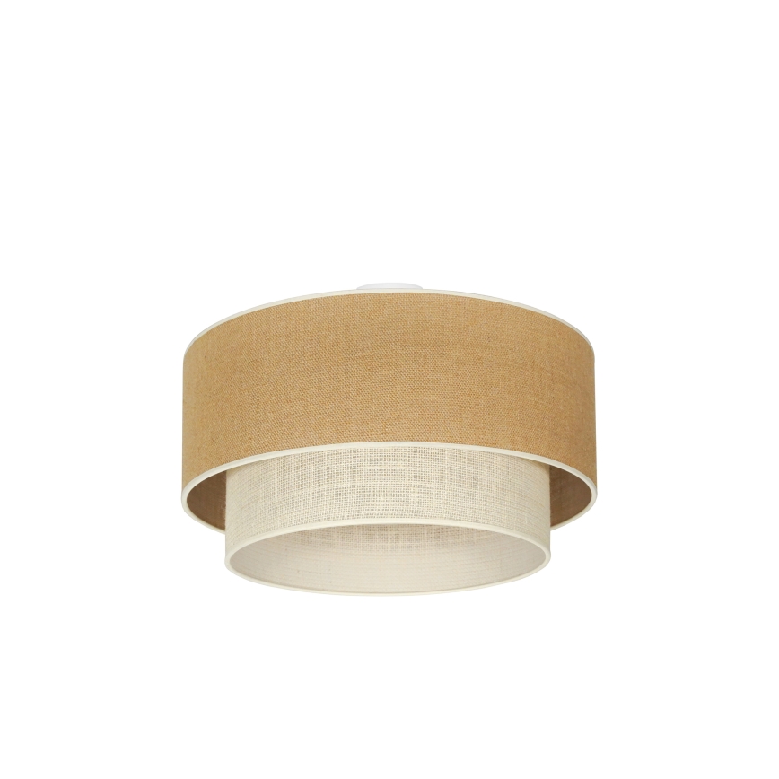 Duolla - Plafonnier YUTE BOHO 3xE27/15W/230V d. 60 cm marron/crème