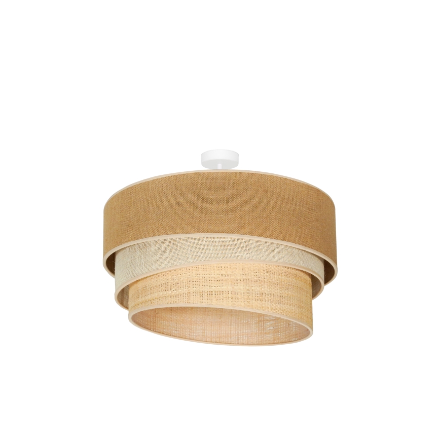 Duolla - Plafonnier YUTE TRIO 3xE27/15W/230V d. 60 cm marron/gris/beige