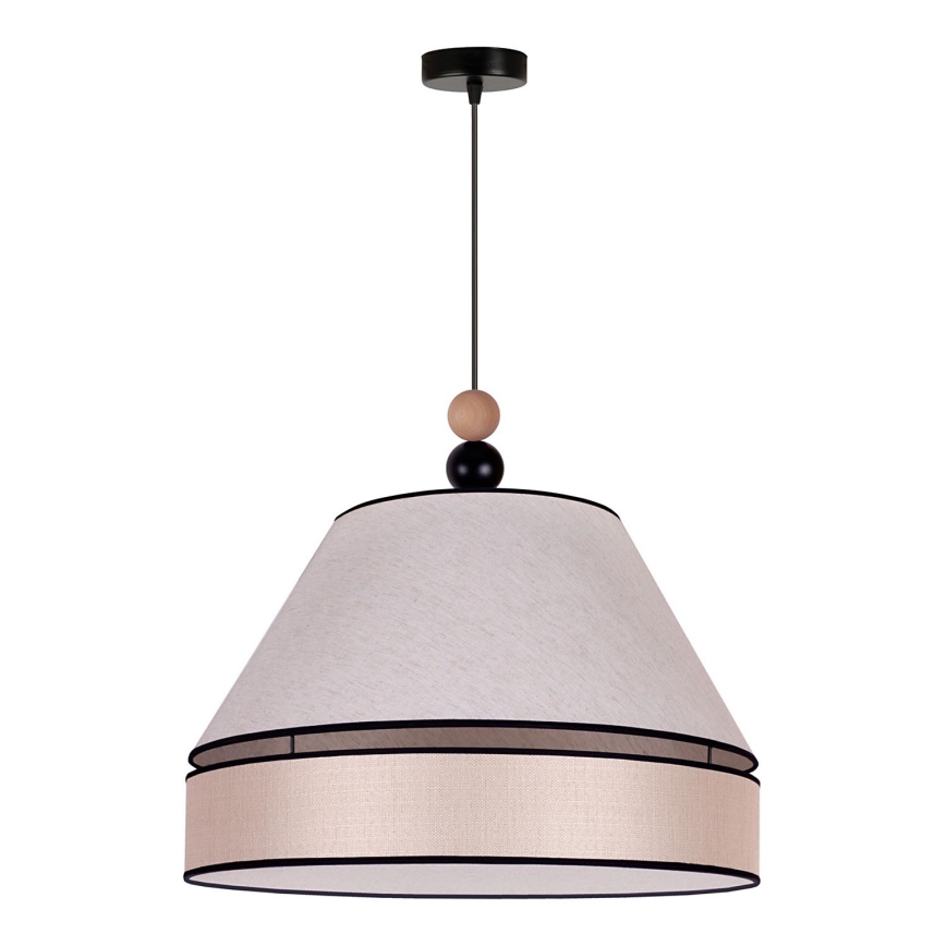 Duolla - Suspension filaire AVIGNON 1xE27/15W/230V diam. 50 cm beige