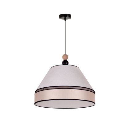 Duolla - Suspension filaire AVIGNON 1xE27/15W/230V diam. 50 cm beige