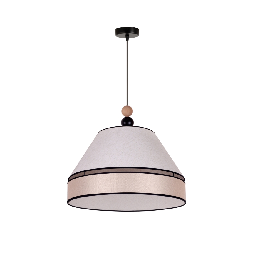Duolla - Suspension filaire AVIGNON 1xE27/15W/230V diam. 50 cm beige