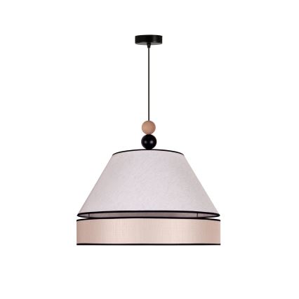 Duolla - Suspension filaire AVIGNON 1xE27/15W/230V diam. 50 cm beige