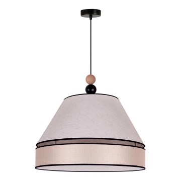 Duolla - Suspension filaire AVIGNON 1xE27/15W/230V diam. 60 cm beige