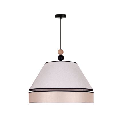 Duolla - Suspension filaire AVIGNON 1xE27/15W/230V diam. 60 cm beige