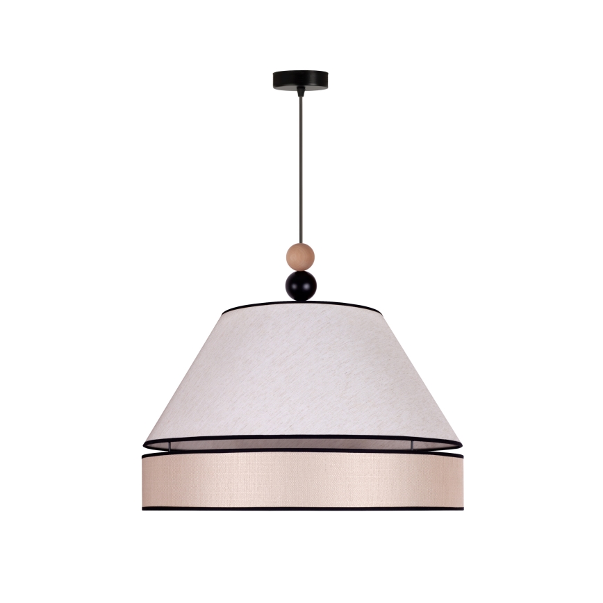 Duolla - Suspension filaire AVIGNON 1xE27/15W/230V diam. 60 cm beige