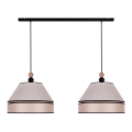 Duolla - Suspension filaire AVIGNON 2xE27/15W/230V beige