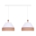 Duolla - Suspension filaire AVIGNON 2xE27/15W/230V blanc/marron