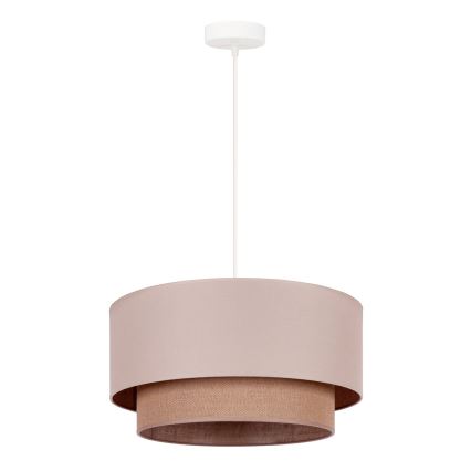 Duolla - Suspension filaire BOHO 1xE27/15W/230V d. 45 cm beige/marron