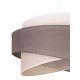 Duolla - Suspension filaire BROOKLYN 1xE27/40W/230V grise/beige/blanche