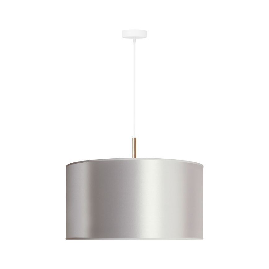 Duolla - Suspension filaire CANNES 1xE27/15W/230V diam. 45 cm argent/cuivre