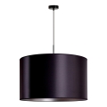 Duolla - Suspension filaire CANNES 1xE27/15W/230V diam. 50 cm noir/argent