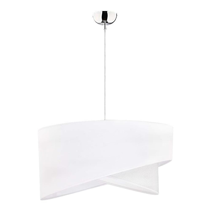 Duolla - Suspension filaire CELLO 1xE27/40W/230V d. 45 cm blanc/argent