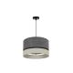 Duolla - Suspension filaire DOUBLE 1xE27/15W/230V gris