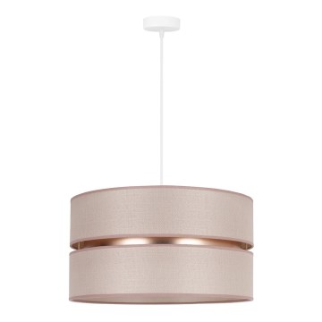 Duolla - Suspension filaire DUO 1xE27/15W/230V d. 40 cm beige/doré