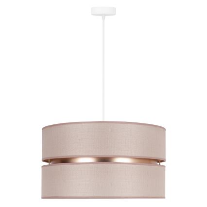 Duolla - Suspension filaire DUO 1xE27/15W/230V d. 40 cm beige/doré