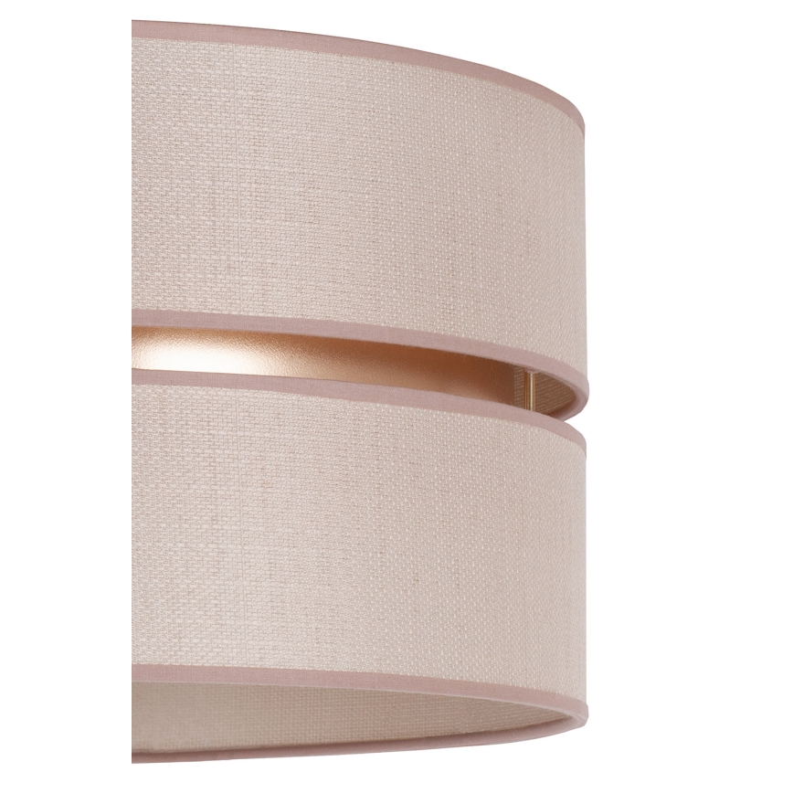 Duolla - Suspension filaire DUO 1xE27/15W/230V d. 40 cm beige/doré