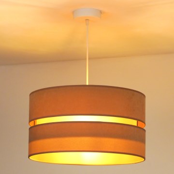 Duolla - Suspension filaire DUO 1xE27/15W/230V d. 40 cm beige