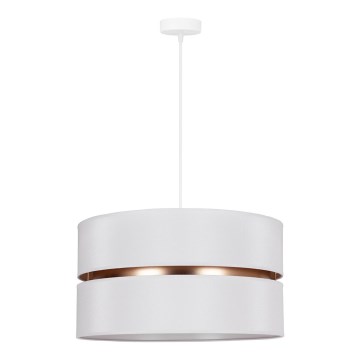 Duolla - Suspension filaire DUO 1xE27/15W/230V d. 40 cm blanc/doré