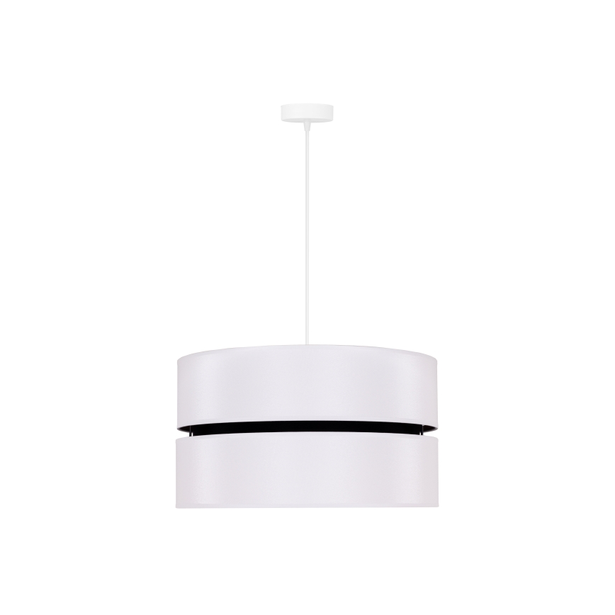 Duolla - Suspension filaire DUO 1xE27/15W/230V d. 40 cm blanc/noir