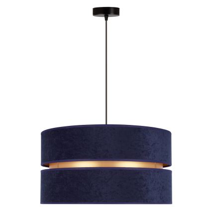 Duolla - Suspension filaire DUO 1xE27/15W/230V d. 40 cm bleu/doré