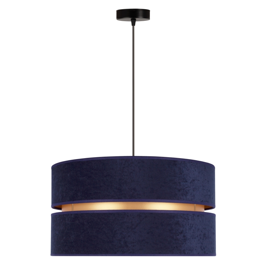 Duolla - Suspension filaire DUO 1xE27/15W/230V d. 40 cm bleu/doré
