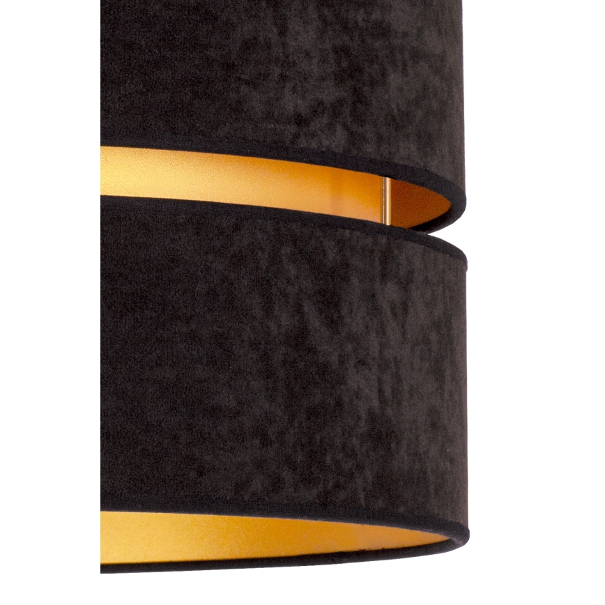 Duolla - Suspension filaire DUO 1xE27/15W/230V d. 40 cm noir/doré