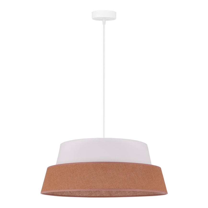 Duolla - Suspension filaire GALAXY 1xE27/15W/230V d. 50 cm marron/blanc