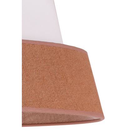Duolla - Suspension filaire GALAXY 1xE27/15W/230V d. 50 cm marron/blanc