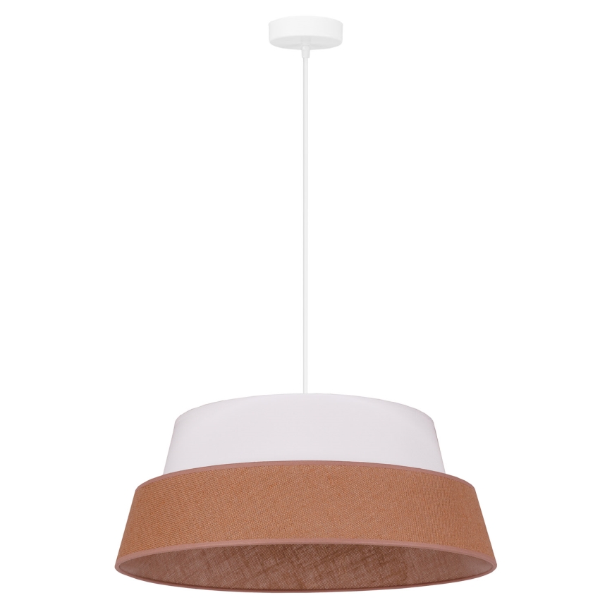 Duolla - Suspension filaire GALAXY 1xE27/15W/230V d. 50 cm marron/blanc