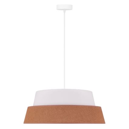 Duolla - Suspension filaire GALAXY 1xE27/15W/230V d. 50 cm marron/blanc