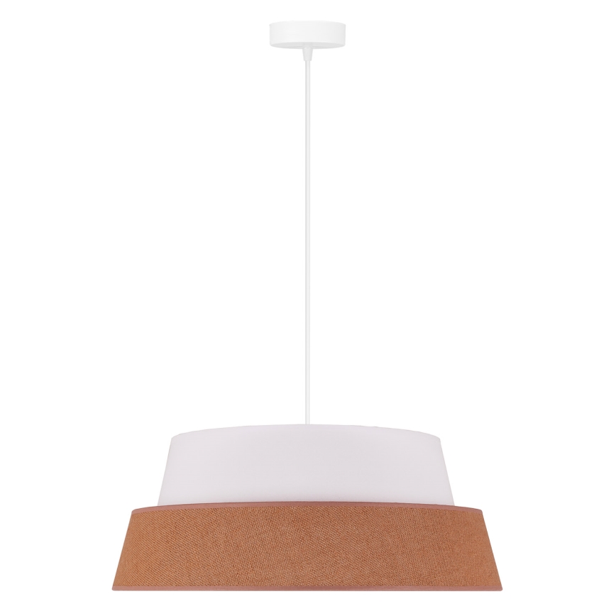 Duolla - Suspension filaire GALAXY 1xE27/15W/230V d. 50 cm marron/blanc
