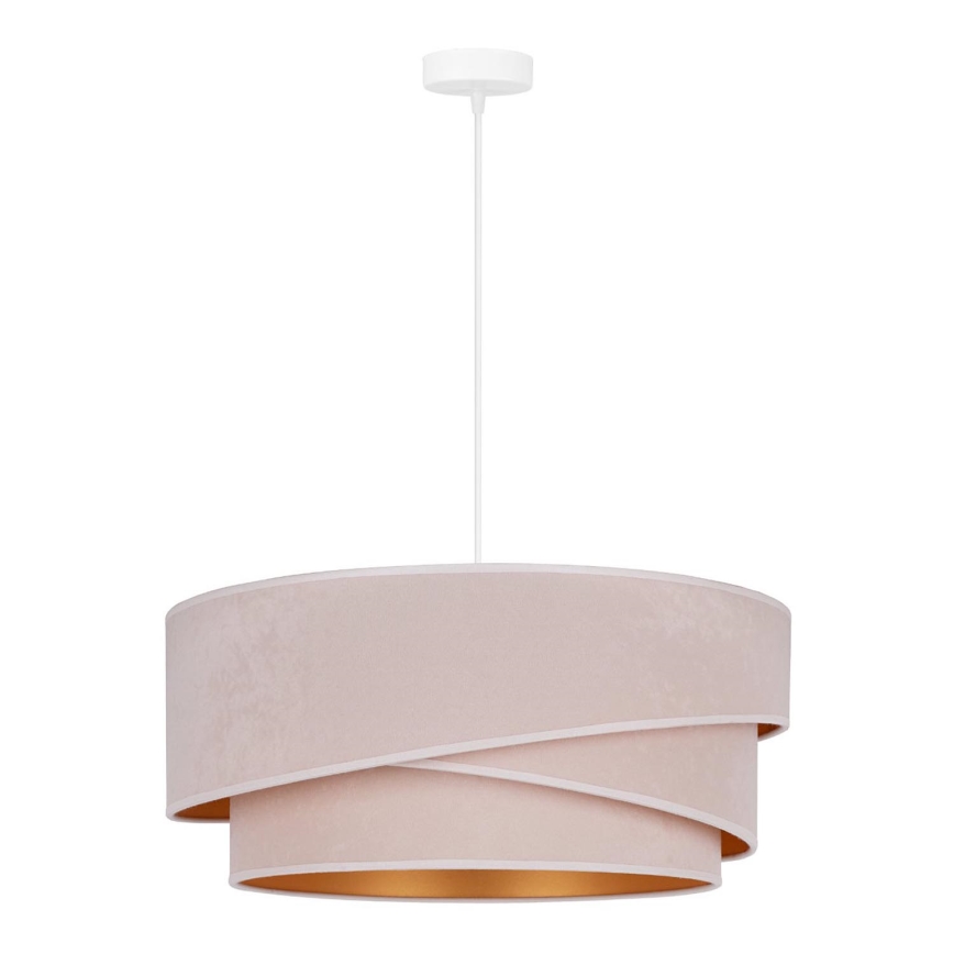 Duolla - Suspension filaire KOBO 1xE27/15W/230V d. 45 cm crème/doré