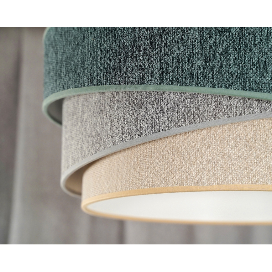 Duolla - Suspension filaire KOBO ECO RECYCLING 1xE27/15W/230V d. 45 cm vert/gris/crème