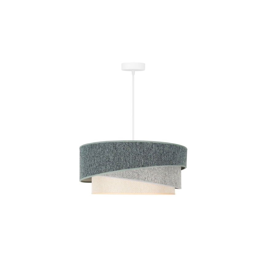 Duolla - Suspension filaire KOBO ECO RECYCLING 1xE27/15W/230V d. 45 cm vert/gris/crème