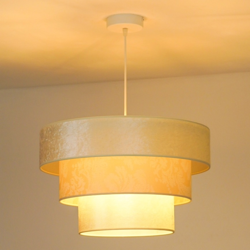 Duolla - Suspension filaire LUNETA 1xE27/40W/230V d. 45 cm crème