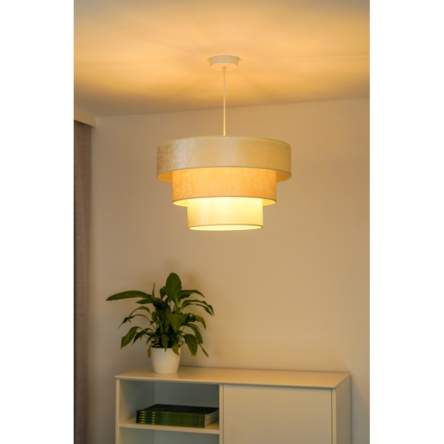 Duolla - Suspension filaire LUNETA 1xE27/40W/230V d. 45 cm crème