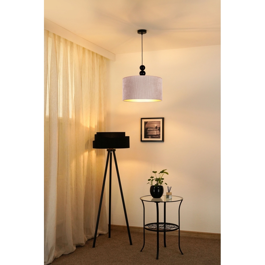 Duolla - Suspension filaire LYON 1xE27/15W/230V d. 40 cm beige