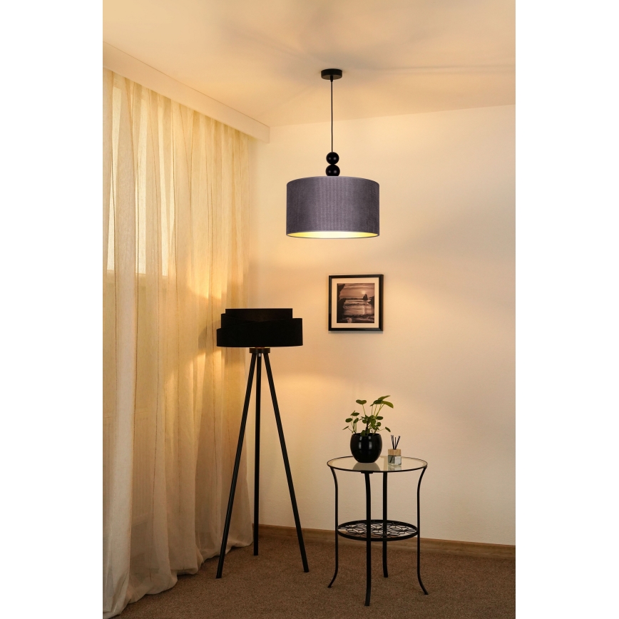 Duolla - Suspension filaire LYON 1xE27/15W/230V d. 40 cm gris